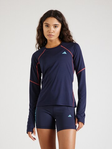 ADIDAS PERFORMANCE Funktionsbluse 'Adizero' i blå: forside