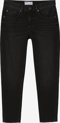 Bershka Regular Jeans in Zwart: voorkant