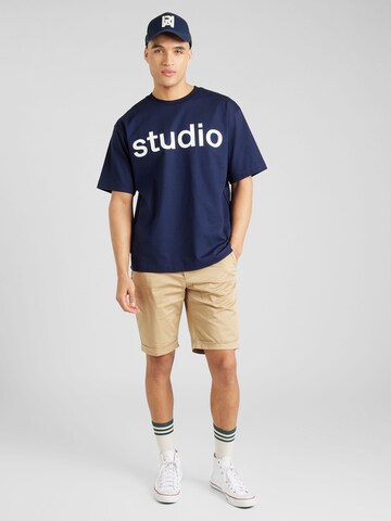 T-Shirt 'Studio' Studio Seidensticker en bleu
