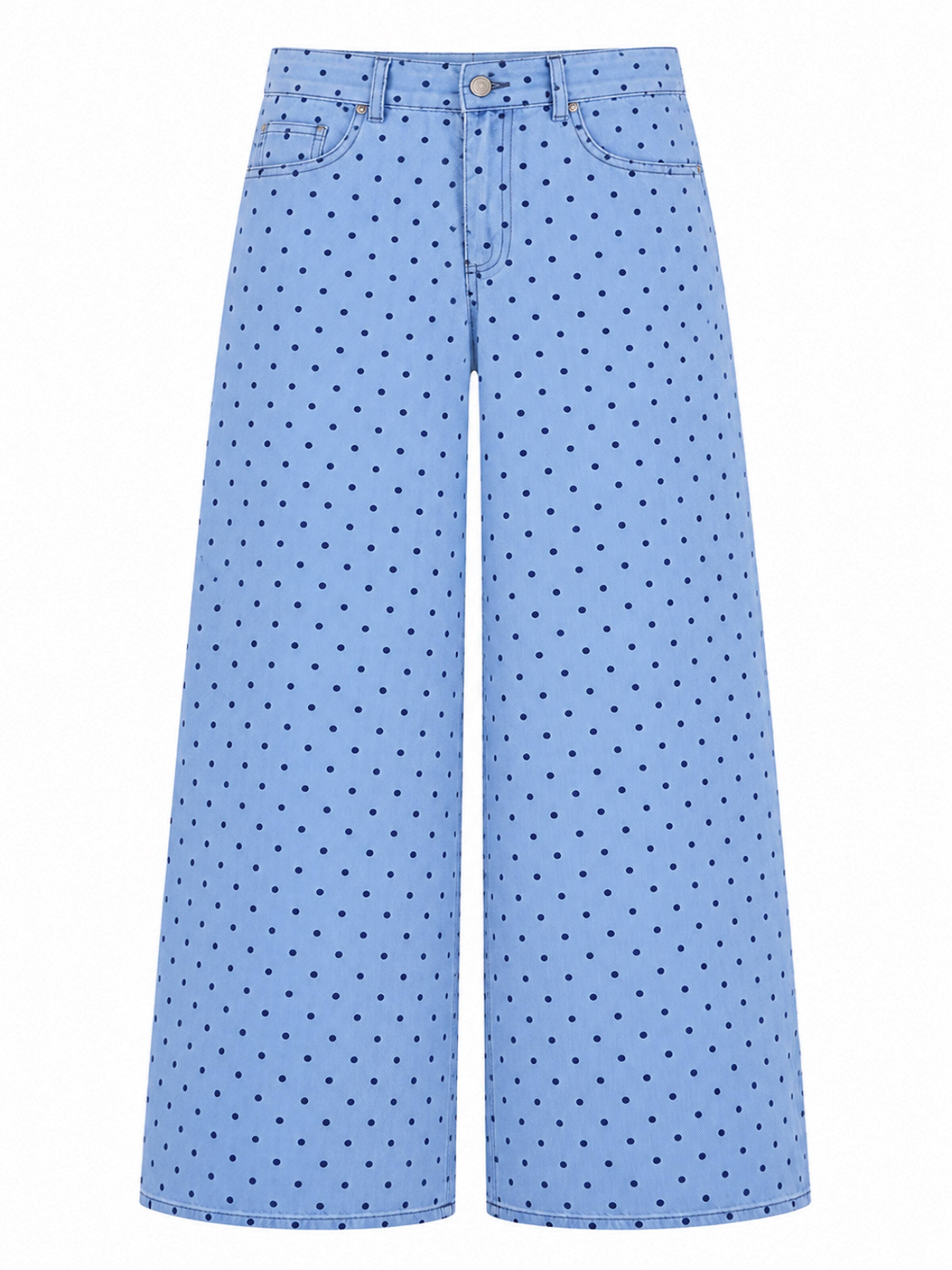 Wide Leg Jean 'POLKA PALAZZO LOW RISE JEANS' IT'S BASIC en bleu : devant