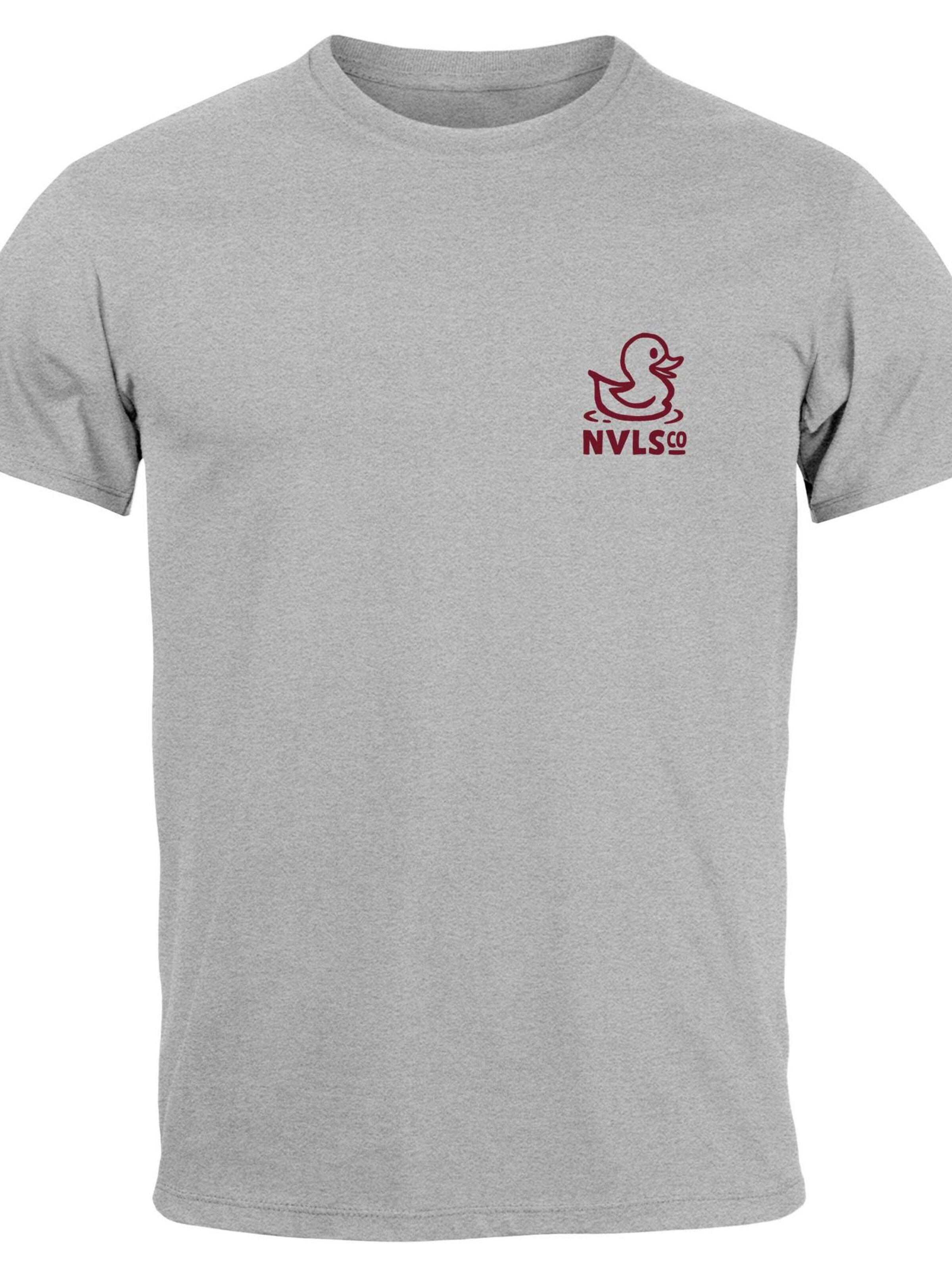 Neverless Shirt 'Good Vibes Rücken' in Grey