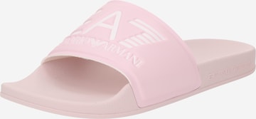 Flip-flops de la EA7 Emporio Armani pe roz: față