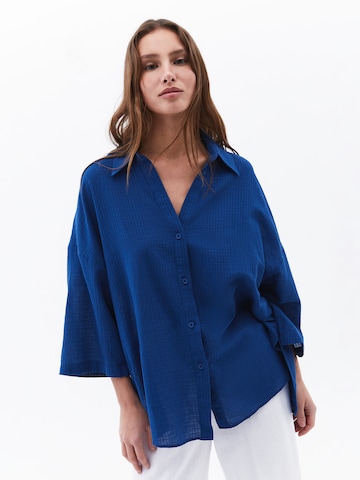 Camicia da donna di OXXO in blu: frontale