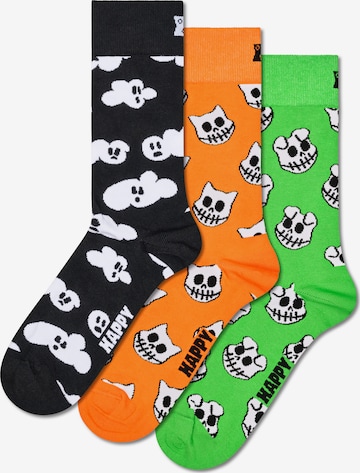 Happy Socks Носки 'Halloween' в Зеленый: спереди