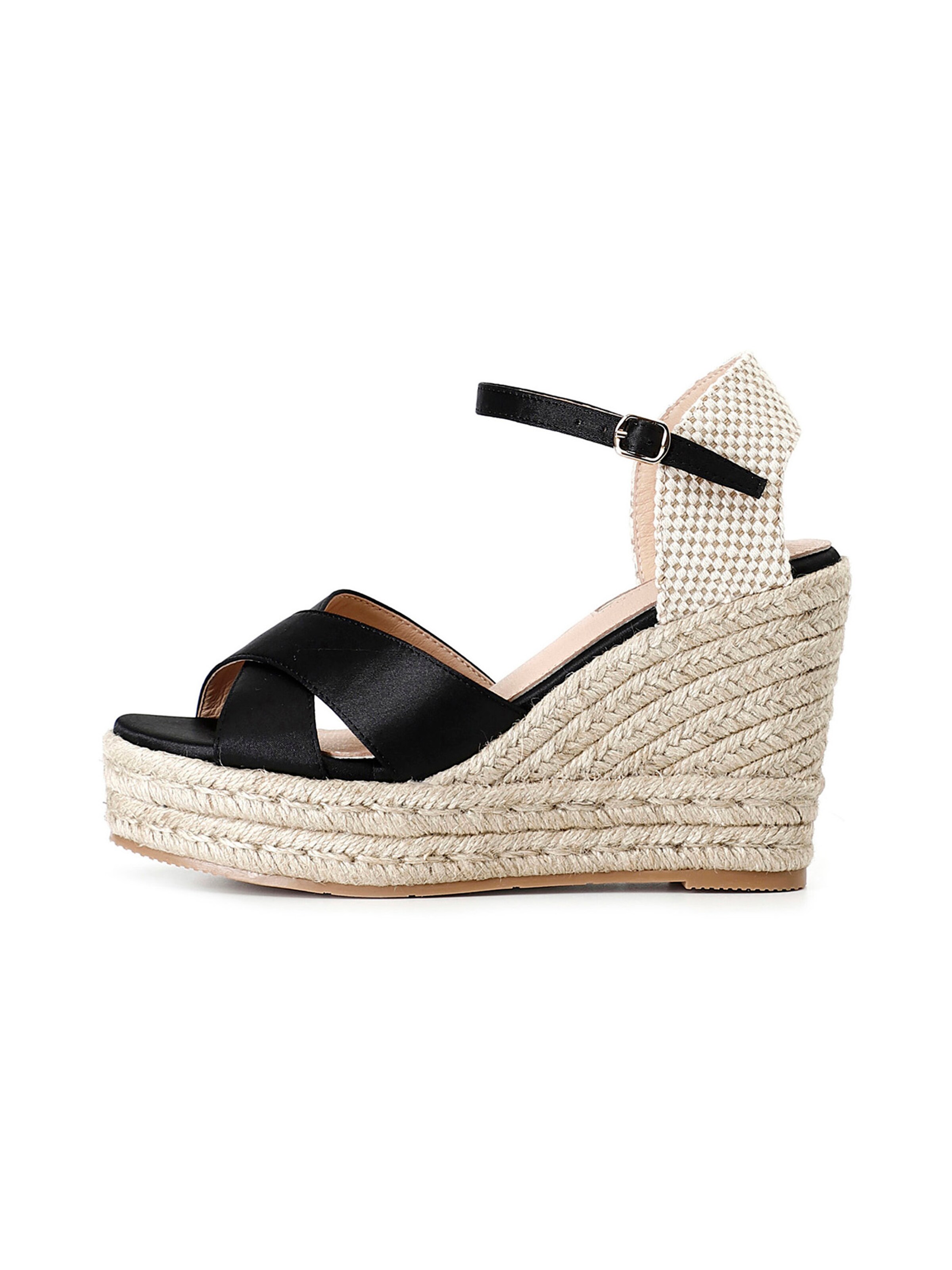 Sandalo di CAFè NOIR in nero: frontale