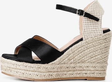 CAFè NOIR Sandalen in Schwarz: Vorderseite