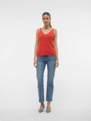 Top in maglia 'NEWLEX' di VERO MODA in rosso