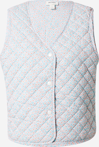 Monki Vest in Blue: front