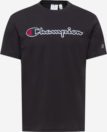 T-Shirt Champion Authentic Athletic Apparel en noir : devant