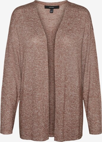 VERO MODA Knit Cardigan 'BRIANNA' in Brown: front