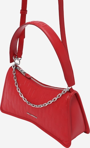 Karl Lagerfeld - Bolso de hombro 'Seven' en rojo: frente