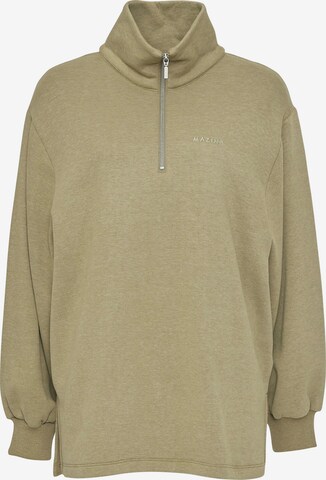 mazine Sweatshirt ' Barry Half Zip ' in Beige: predná strana