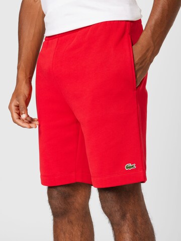 LACOSTE Regular Pants in Red