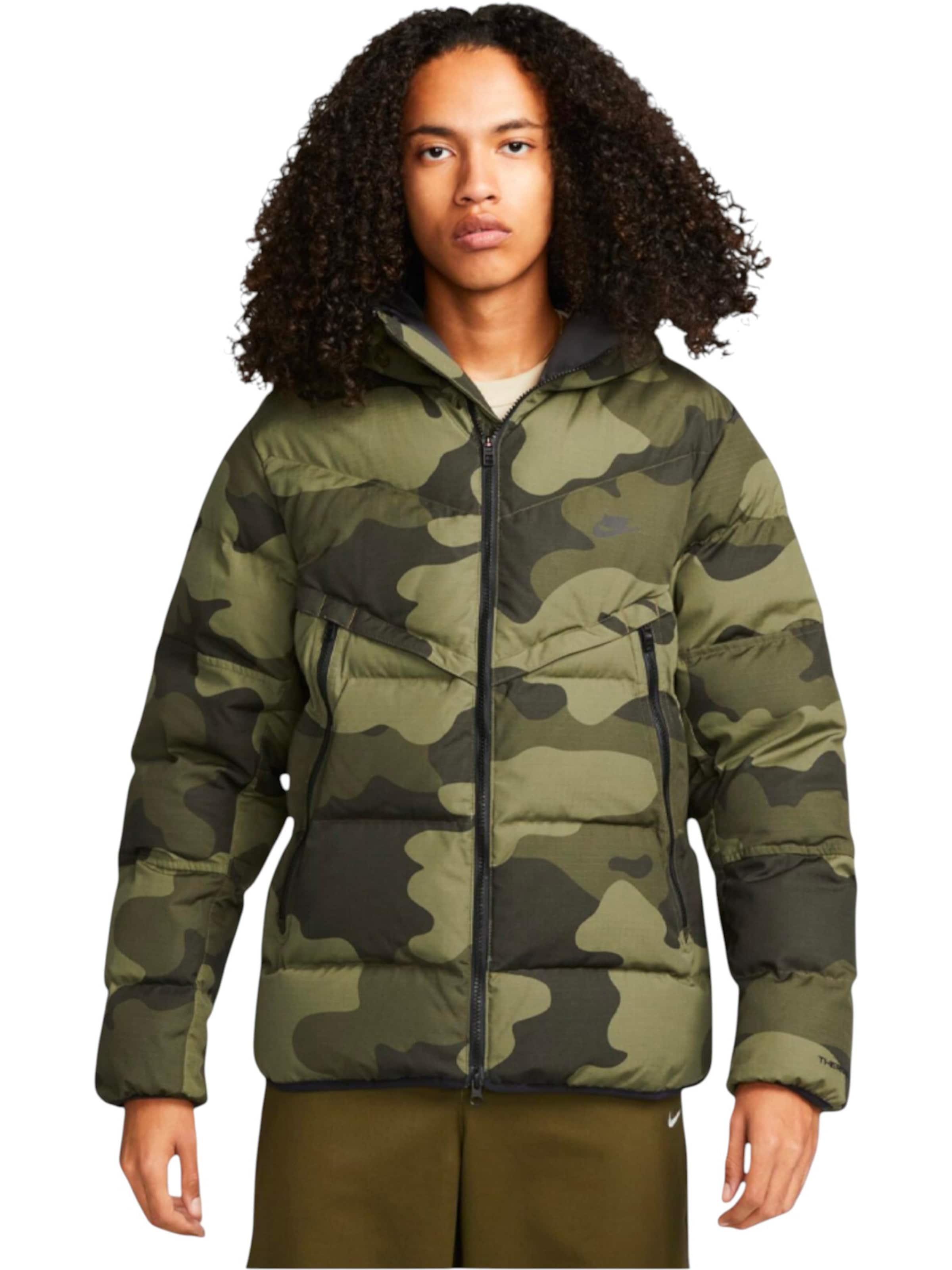 Nike Sportswear Winterjas in Groen: voorkant