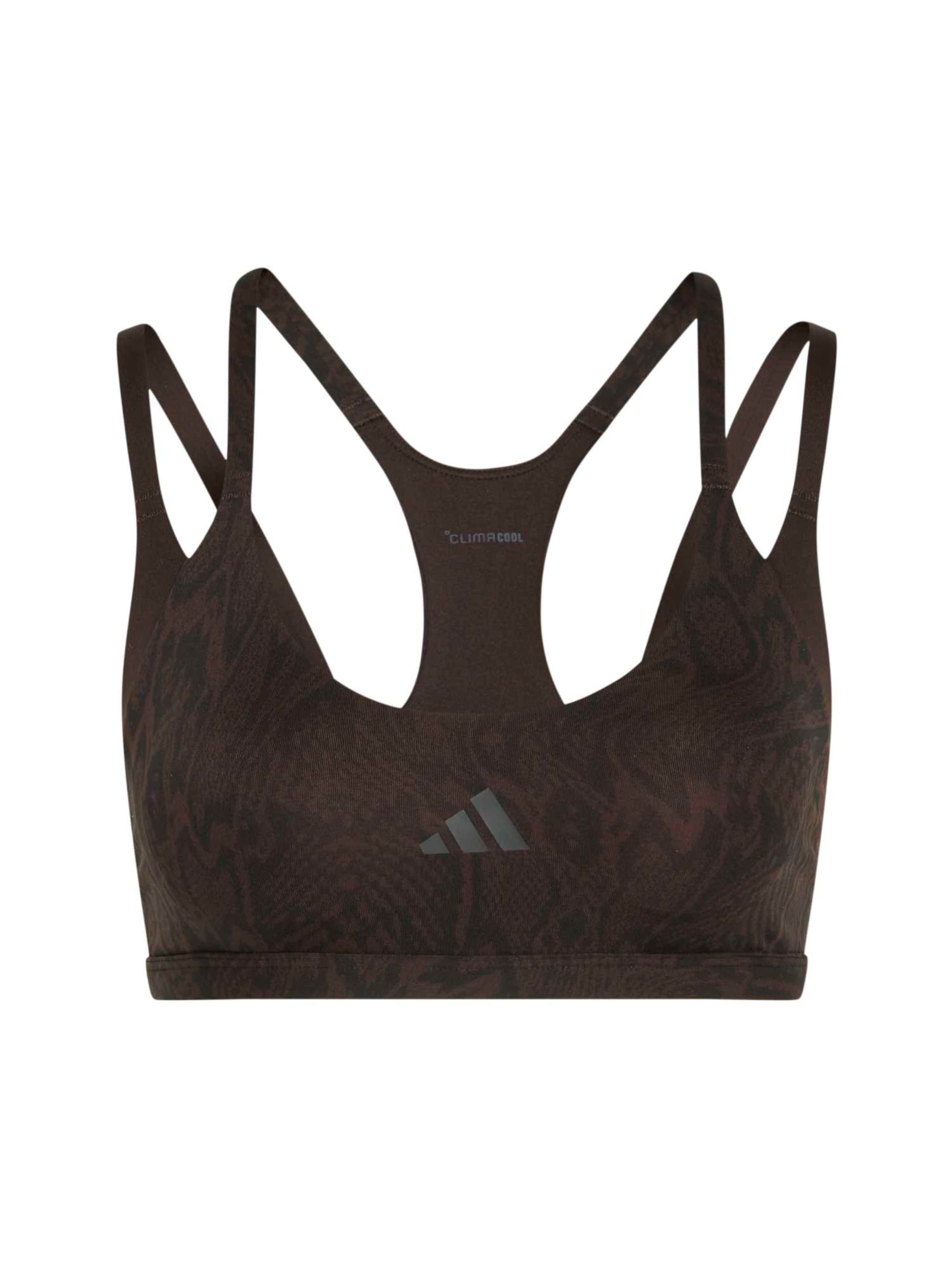 Bustier Soutien-gorge de sport 'OPT' ADIDAS PERFORMANCE en marron : devant
