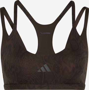 ADIDAS PERFORMANCE - Bustier Sujetador deportivo 'OPT' en marrón: frente