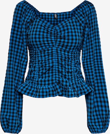 PIECES - Blusa 'Noelia' en azul: frente