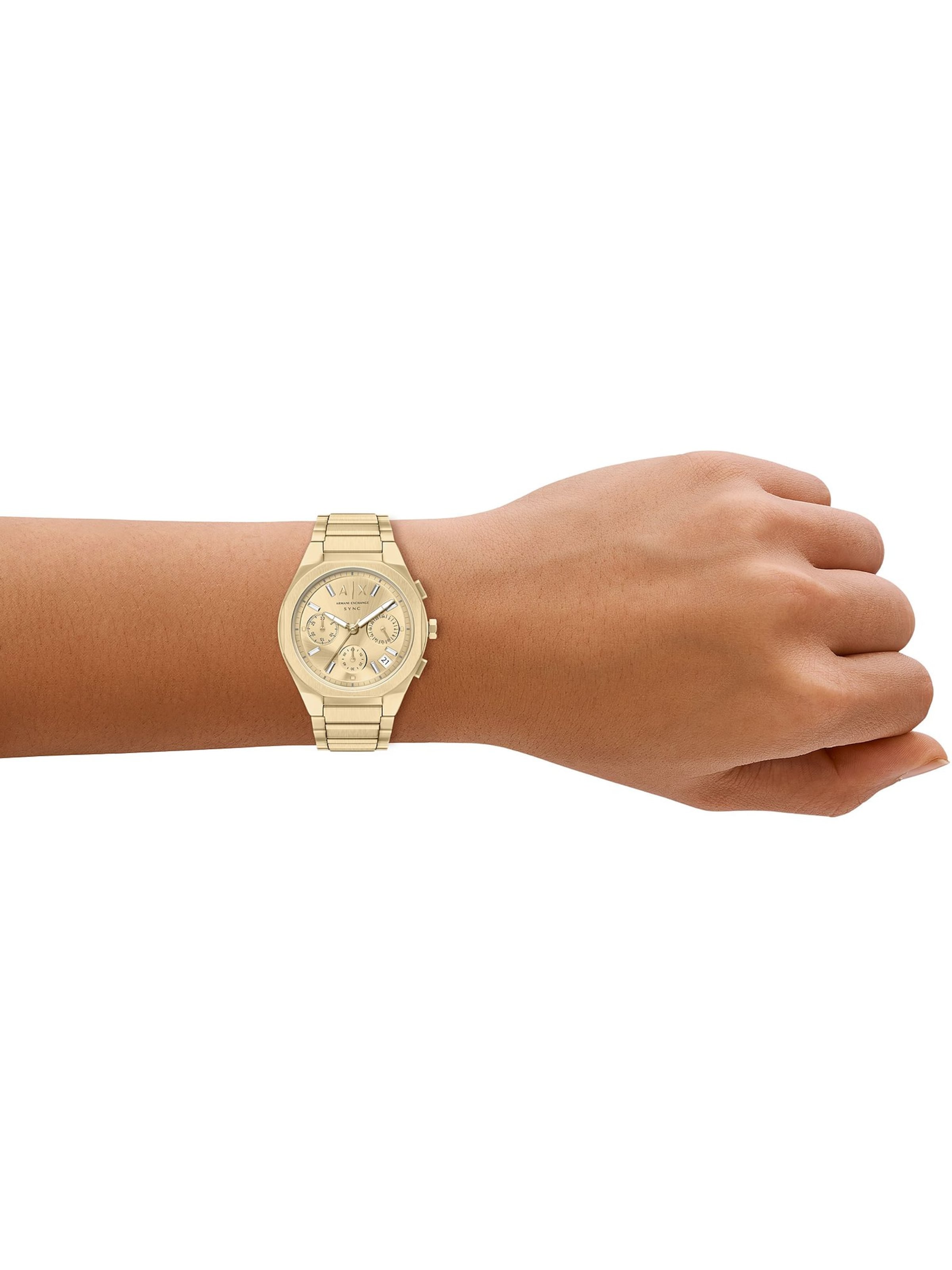 ARMANI EXCHANGE Uhr in Gold: Vorderseite