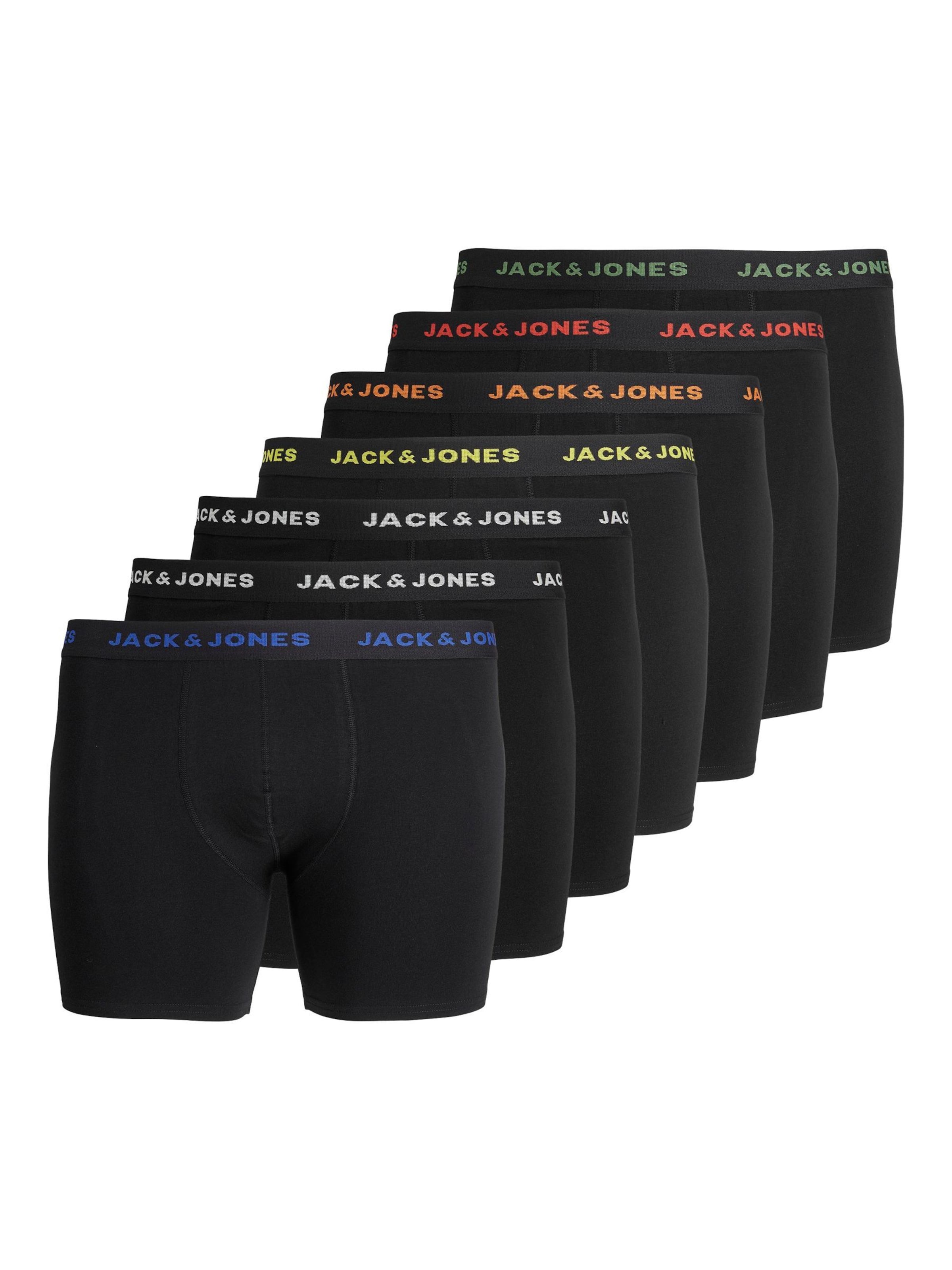 Jack & Jones Plus - Calzoncillo boxer en negro: frente