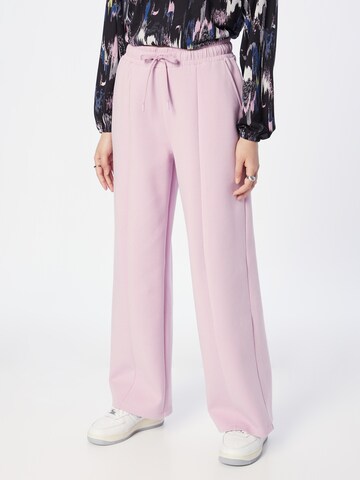 Wide leg Pantaloni di s.Oliver in rosa: frontale