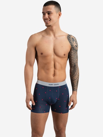 Happy Shorts Boxer shorts ' Jersey ' in Blue: front
