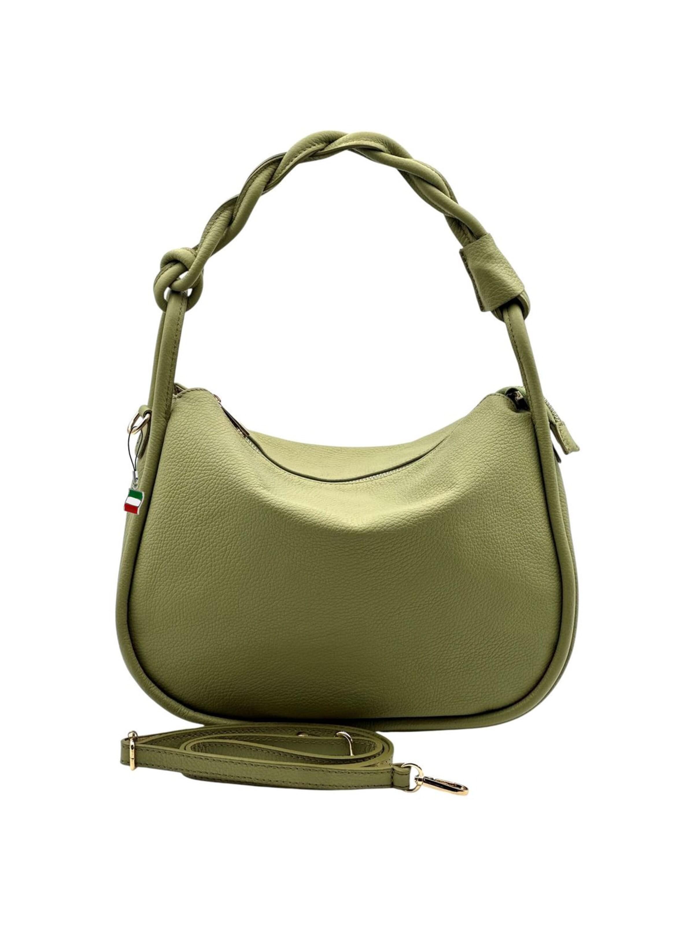 Borsa a mano di Florence in verde: frontale