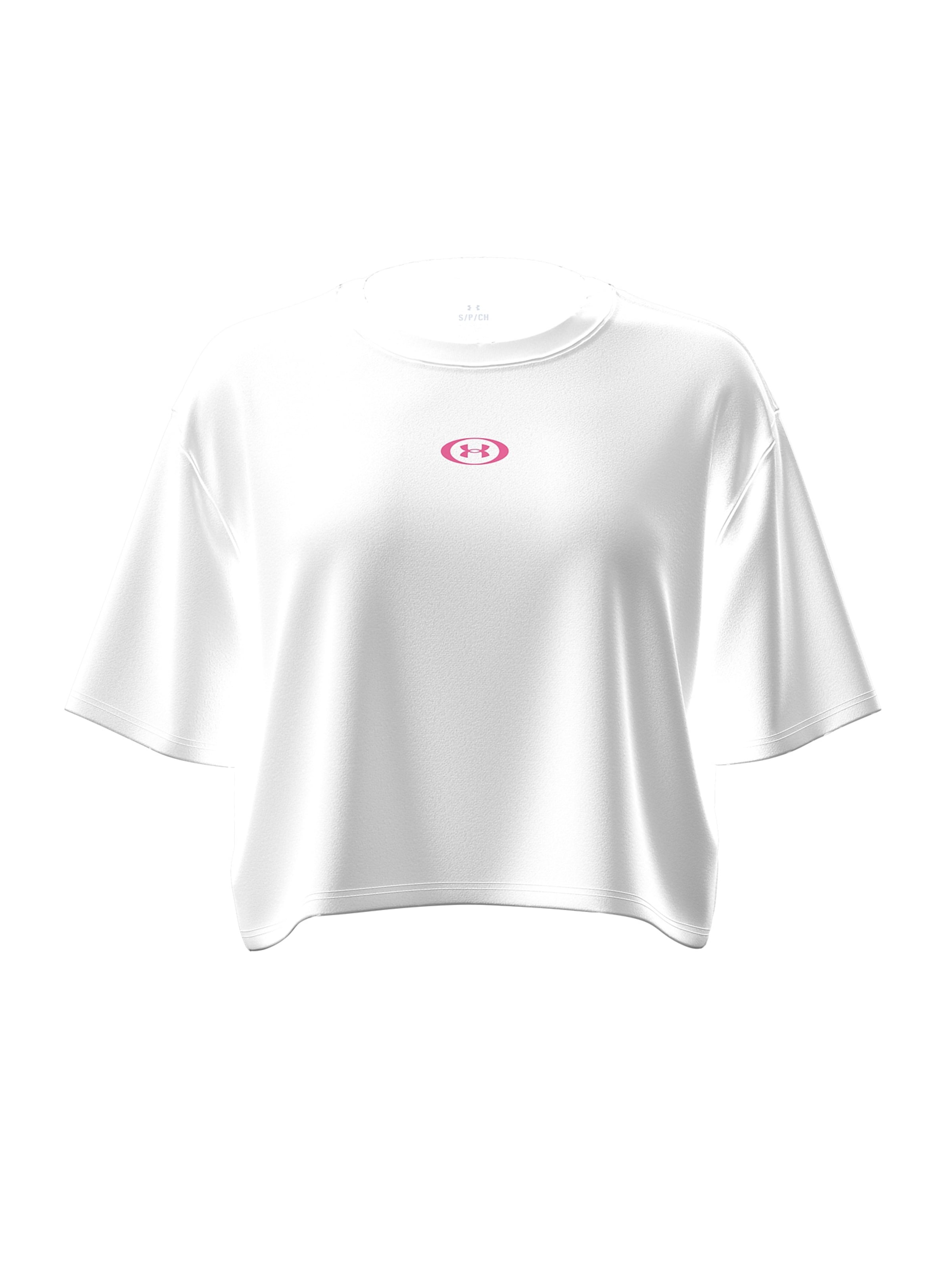 UNDER ARMOUR Functioneel shirt 'Center' in Wit: voorkant