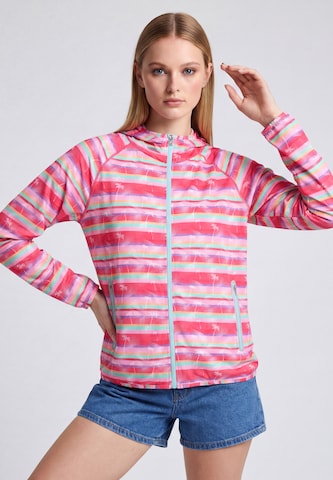 Veste de survêtement NOOTKI en rose : devant