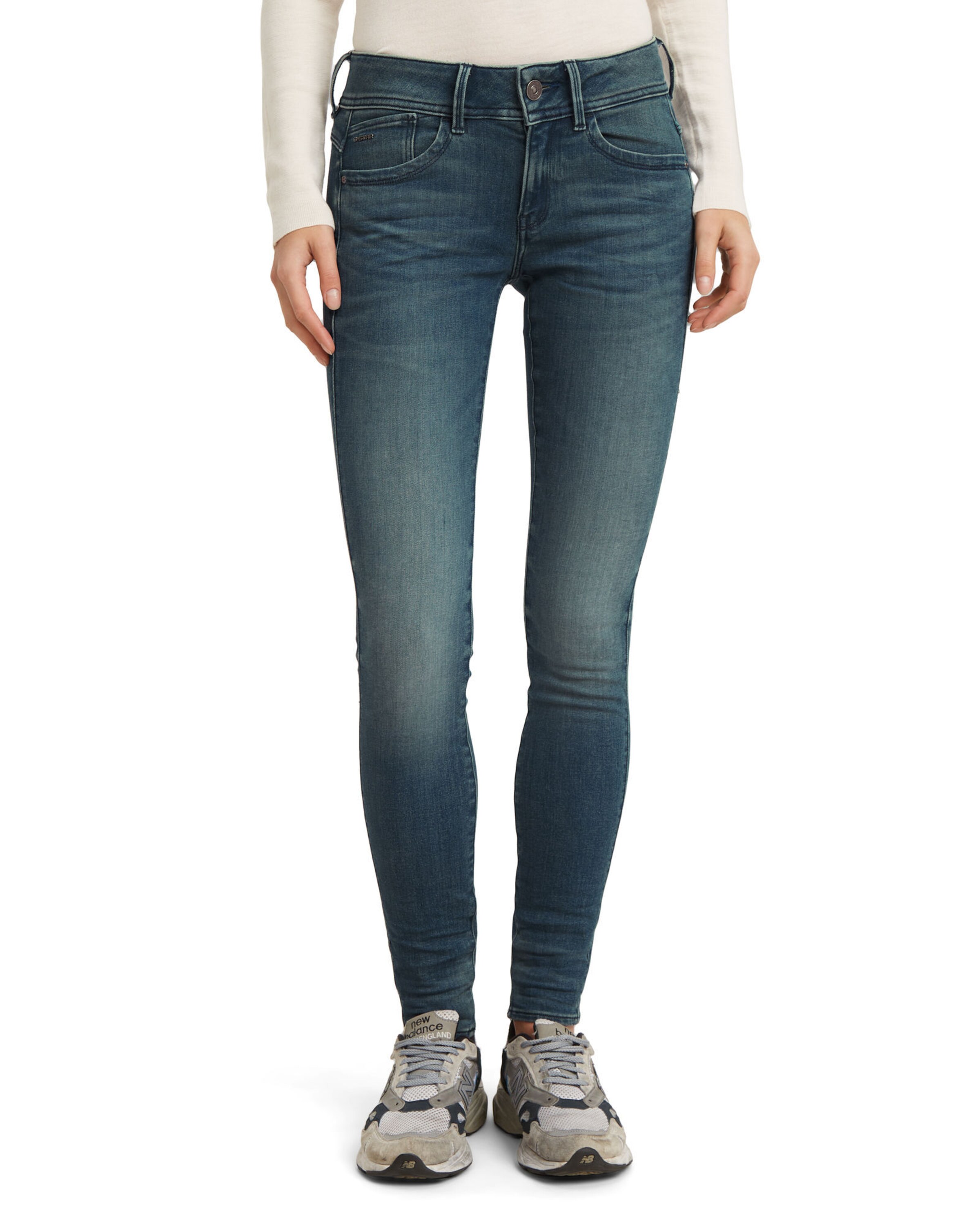 G-STAR Skinny Jeans in Blauw: voorkant