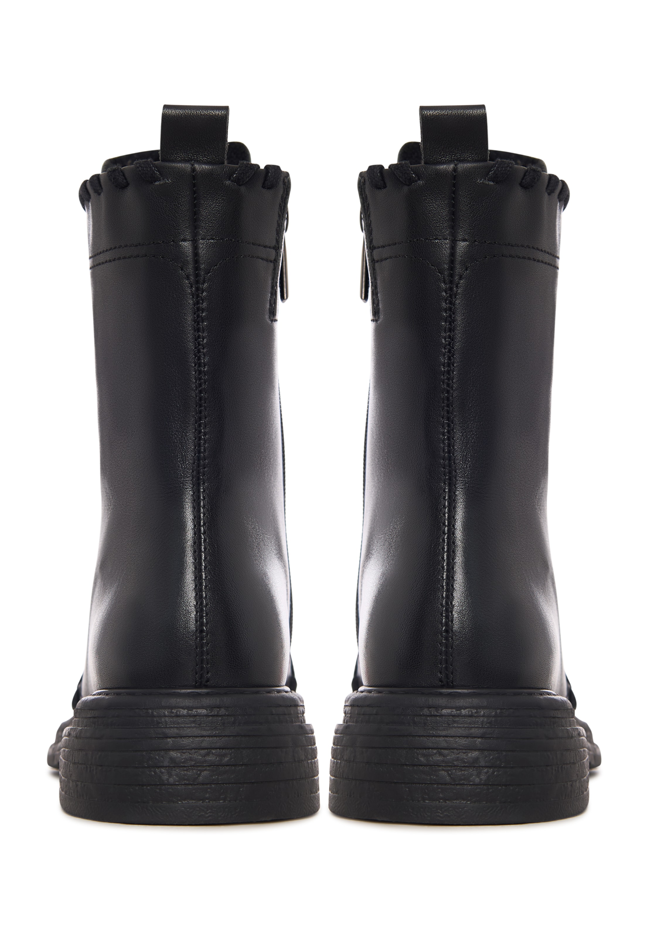 CESARE GASPARI Schnürstiefelette in Schwarz