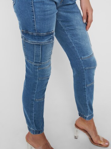 Effilé Jeans cargo 'Missouri' ONLY en bleu