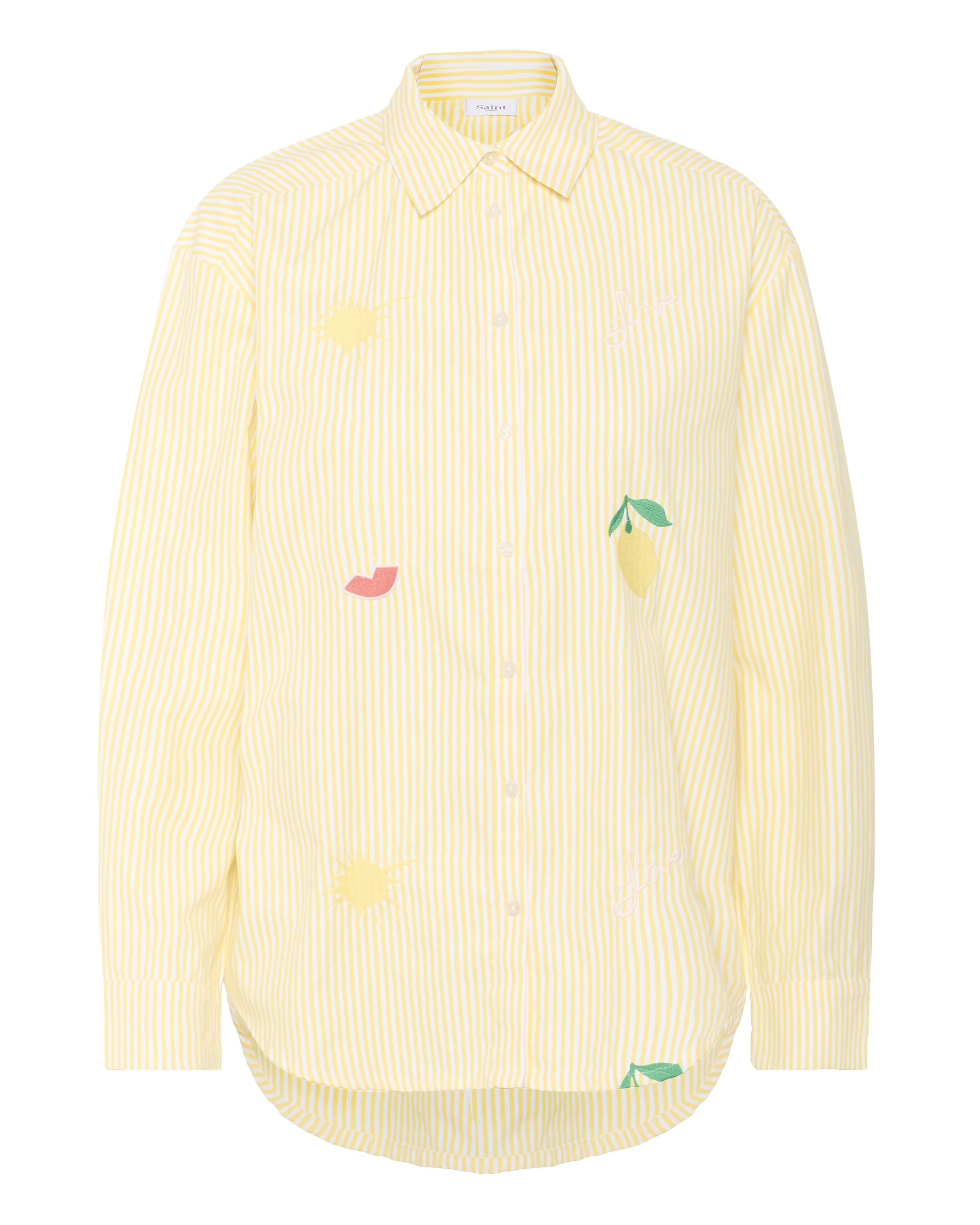 SAINT TROPEZ Bluse 'Zytta' in Gelb: Vorderseite