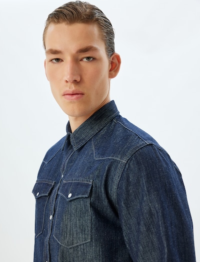 Koton Tussenjas in de kleur Indigo, Productweergave