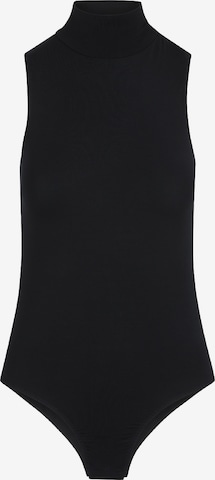 LingaDore Shirt Bodysuit in Black: front