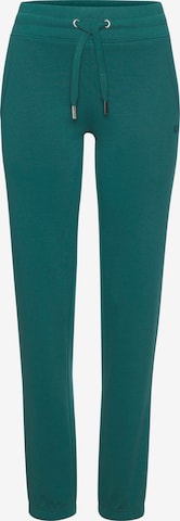 H.I.S Tapered Pajama Pants in Blue: front