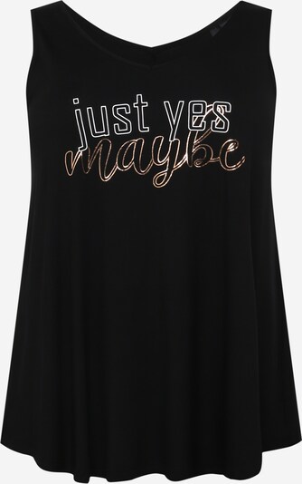 Active by Zizzi Sports Top 'CECILIA' in Black / Silver / White, Item view