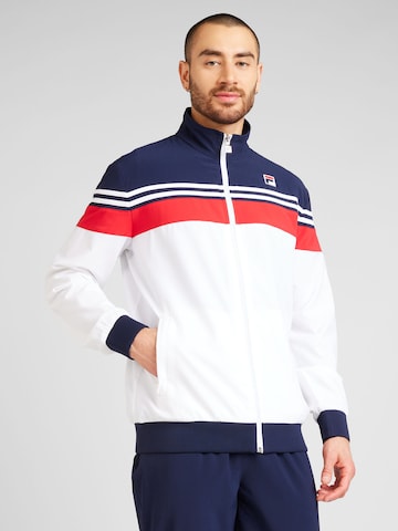 FILA Athletic Jacket 'Bruno' in White: front
