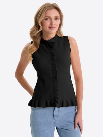 Imily Bela Knitted vest in Black: front