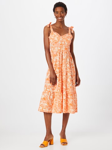 Dorothy Perkins Summer Dress in Orange: front