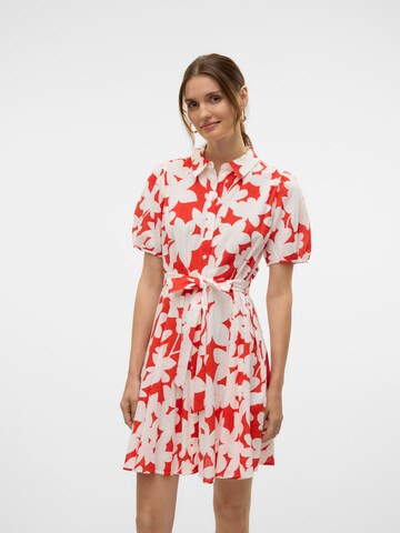 VERO MODA Платье-рубашка 'VMDicthe' в Белый: спереди