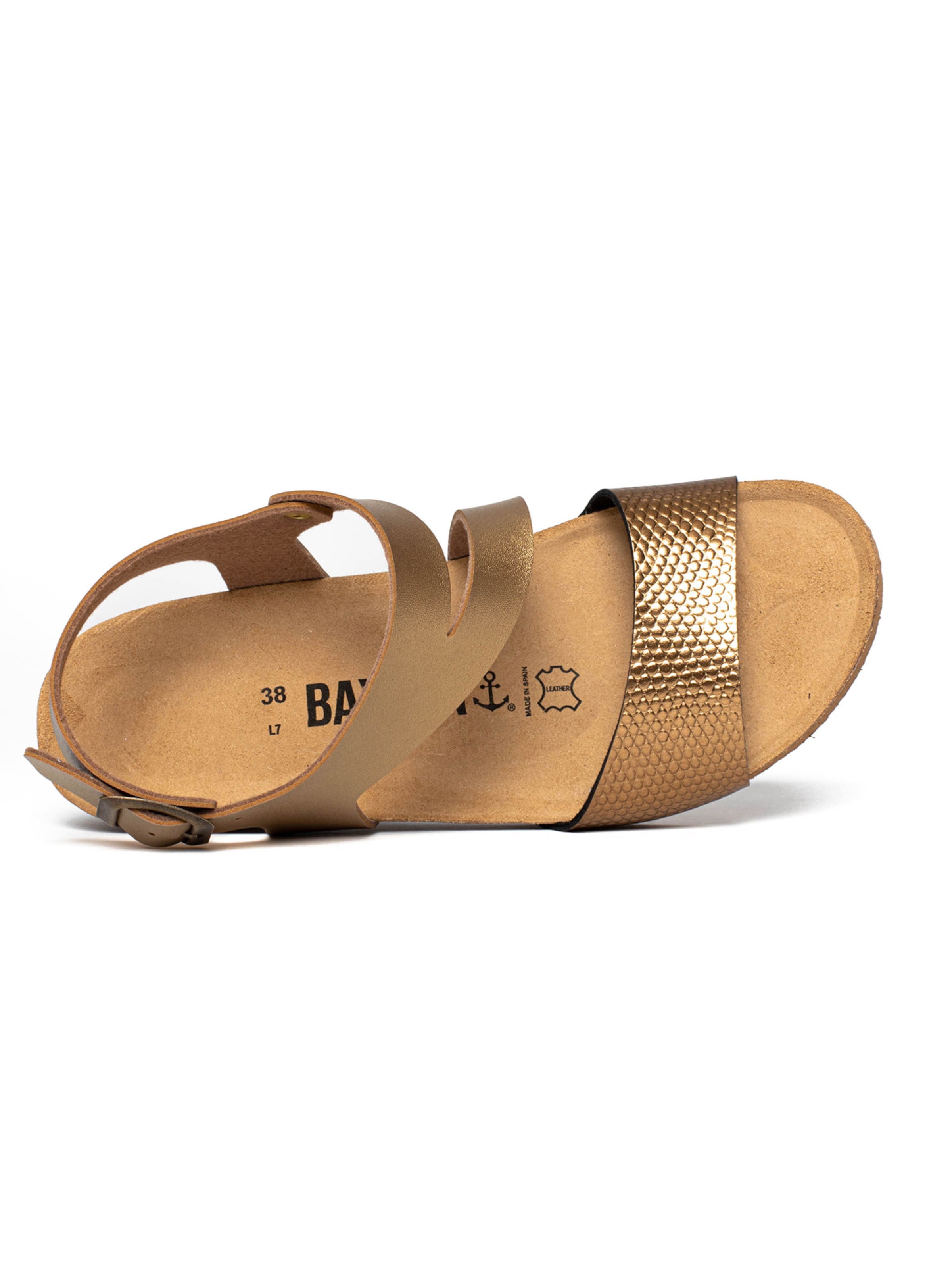 Sandalo con cinturino 'Reus' di Bayton in oro