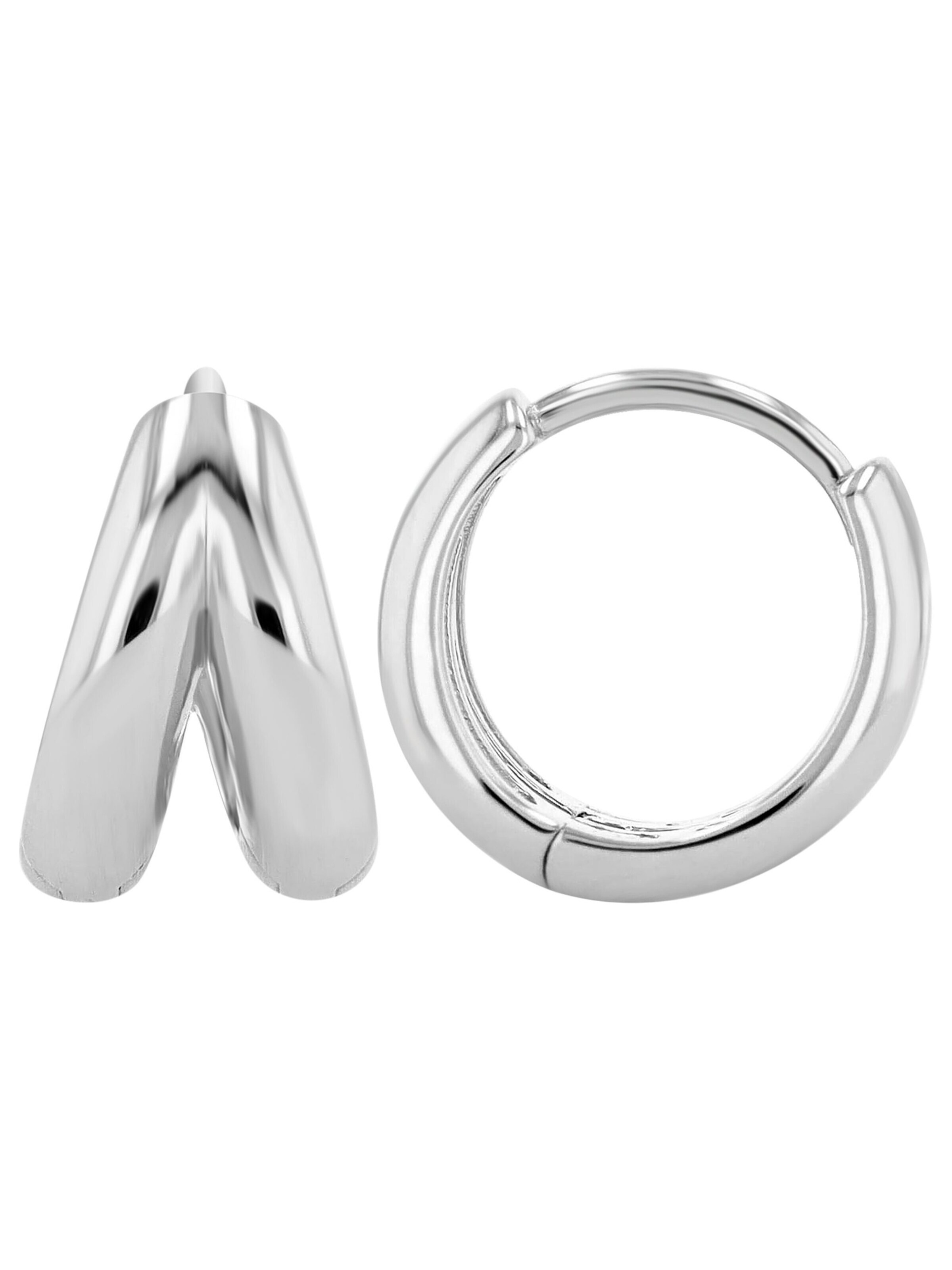 Akzent Earrings '"Aries" aus 925 Sterlingsilber, rhodiniert, langlebig' in Silver