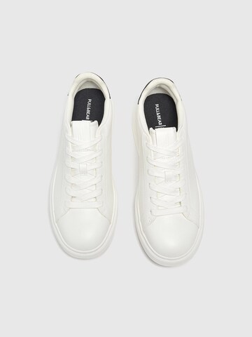Pull&Bear Platform trainers in White