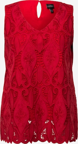 Ulla Popken Blouse in Rood: voorkant