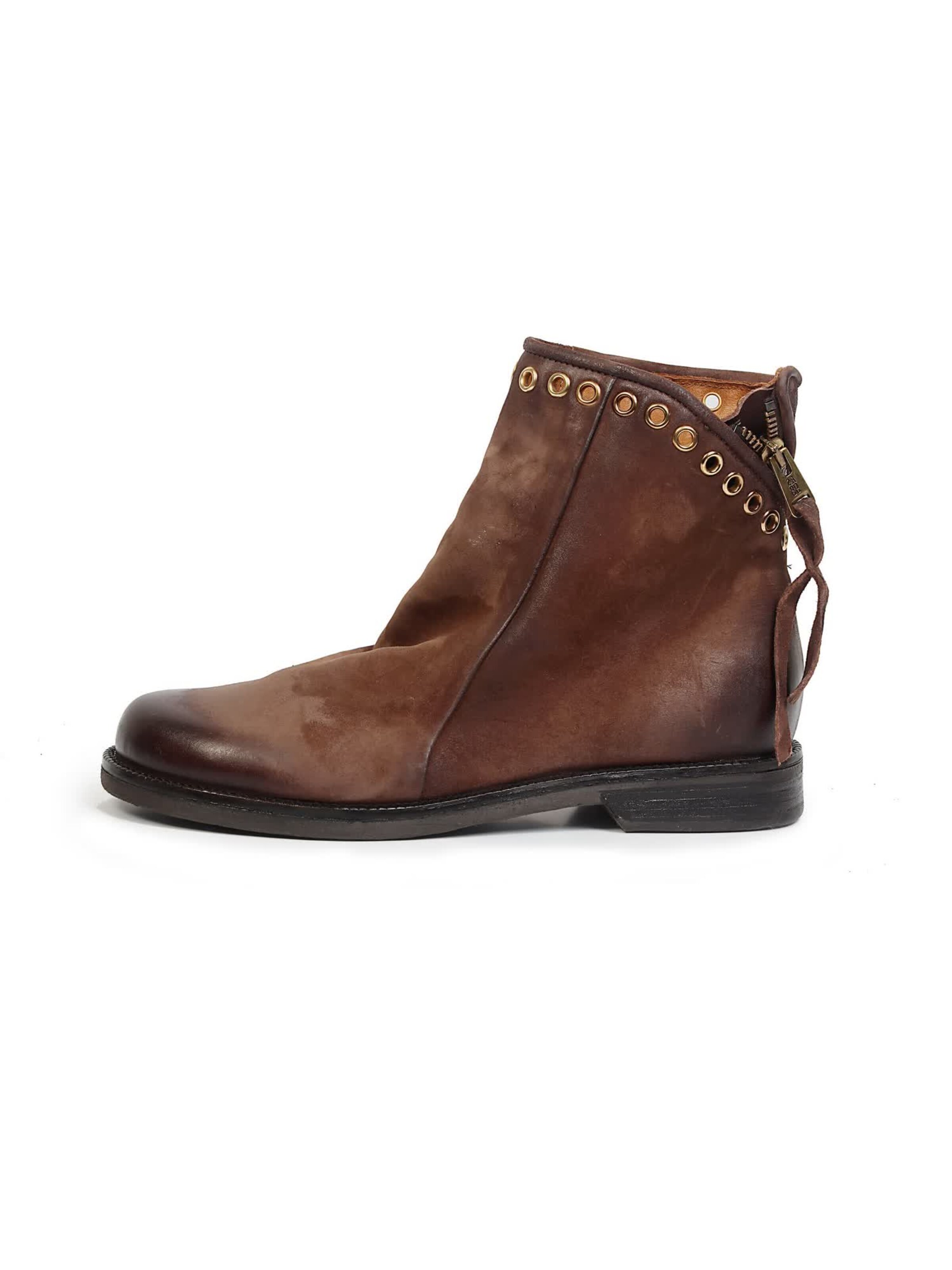 A.S.98 - Botas pelo tornozelo 'Alayna' em castanho: lateral