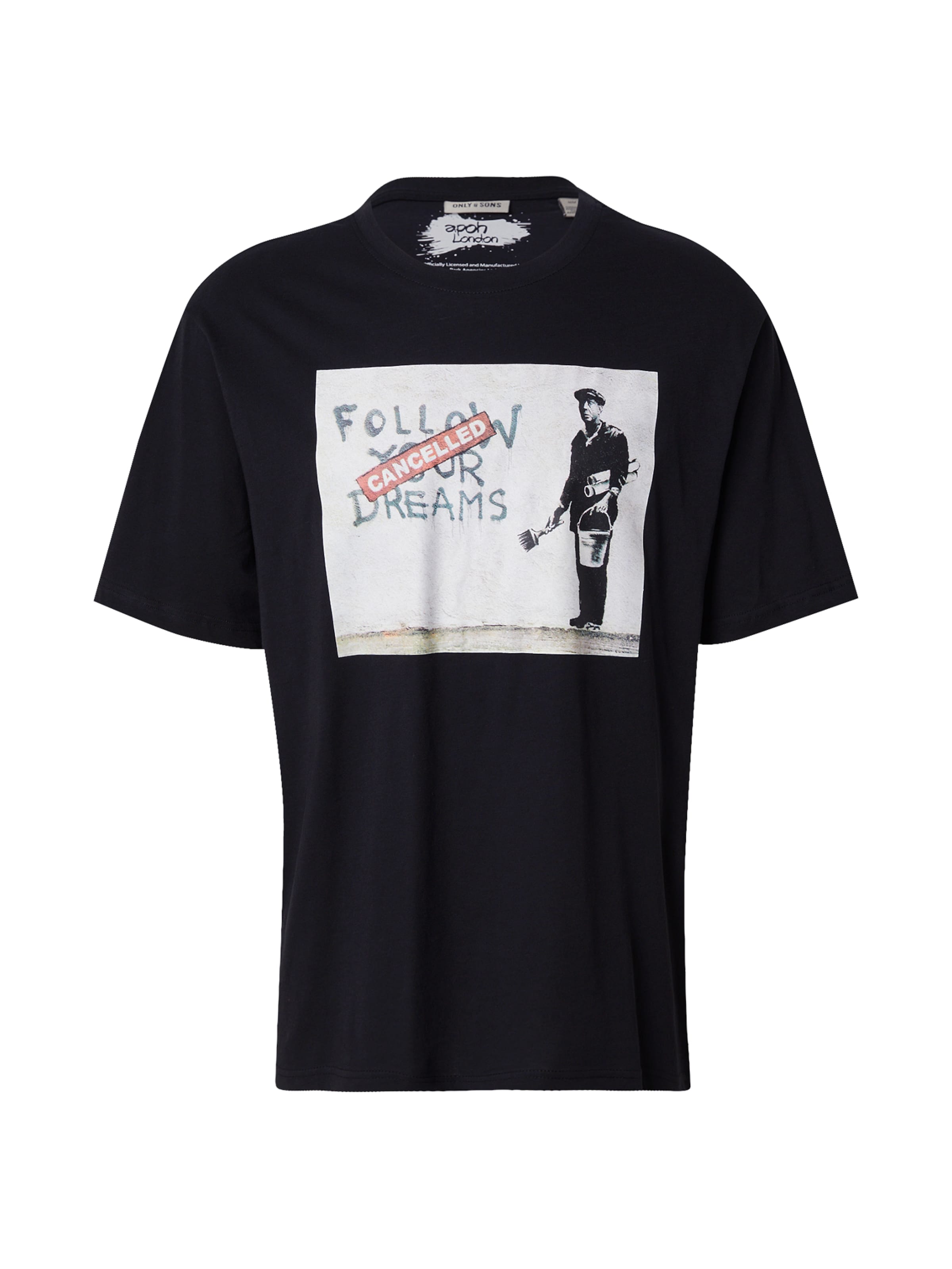 Only & Sons Koszulka w kolorze czarny: przód