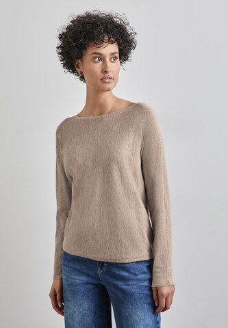 STREET ONE Pullover 'Dolman' in Beige: Vorderseite