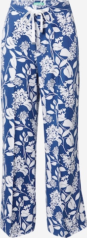 Wide leg Pantaloni de la UNITED COLORS OF BENETTON pe albastru: față