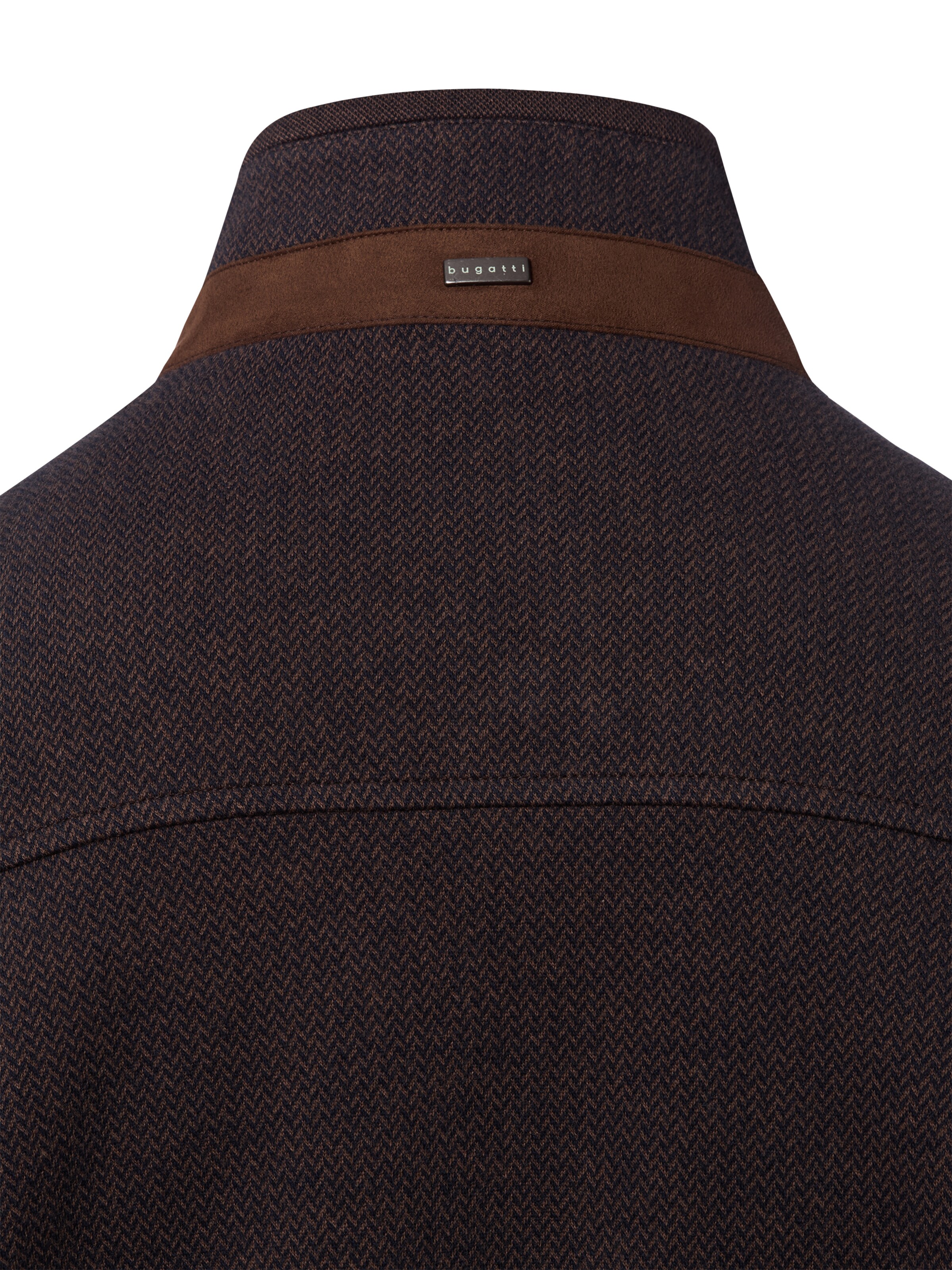 bugatti Zip-Up Hoodie in Brown