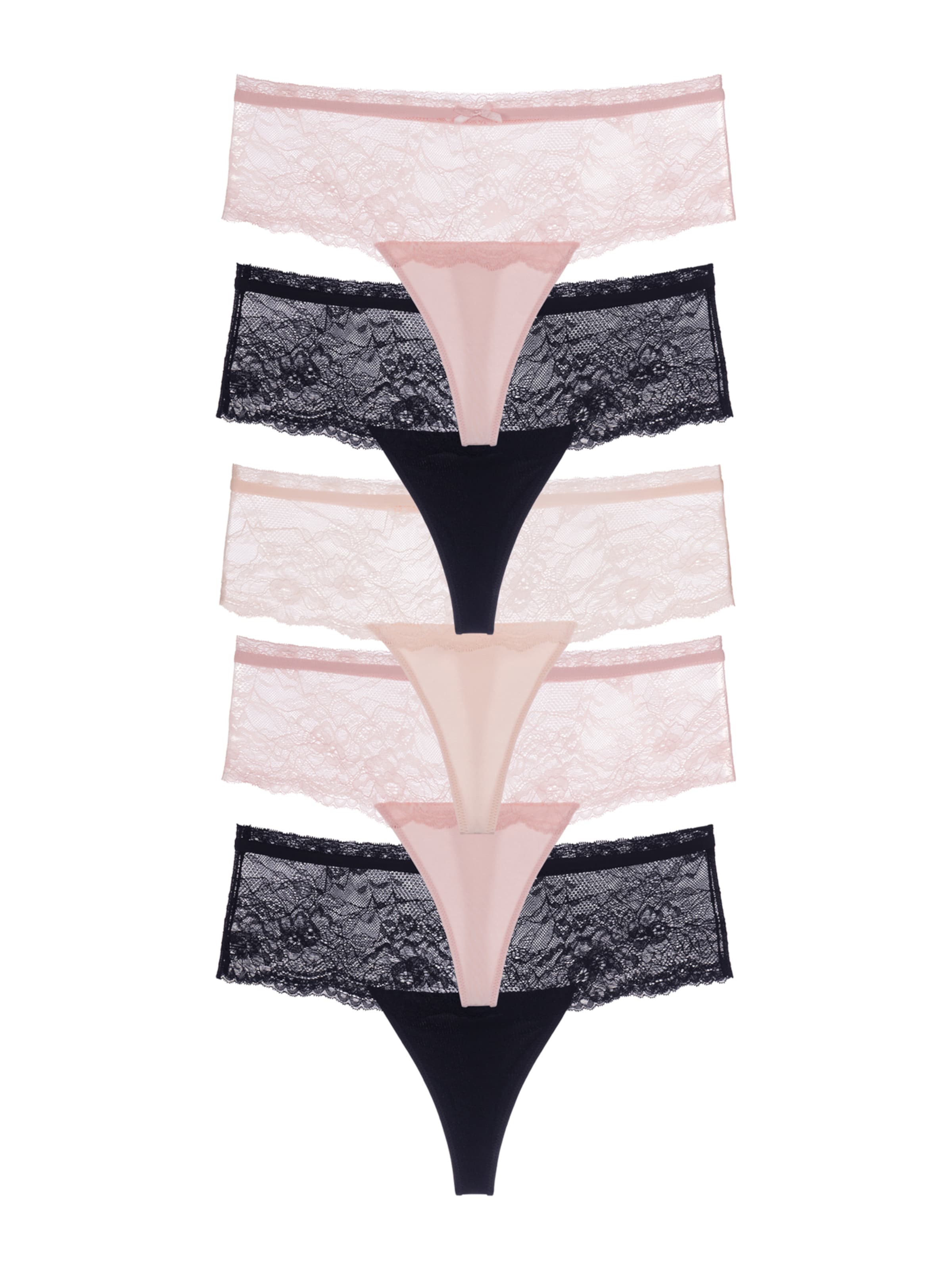 String in XS Dorina di colore rosa / nero, Visualizzazione prodotti